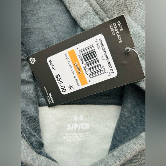 Under Armour Women's UA Rival Fleece Lockup Hoodie‎ Gray Size Small - Picture 13 of 14